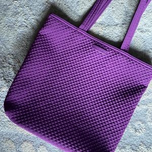 Vera Bradley Purple Quilted Small Tote/Purse